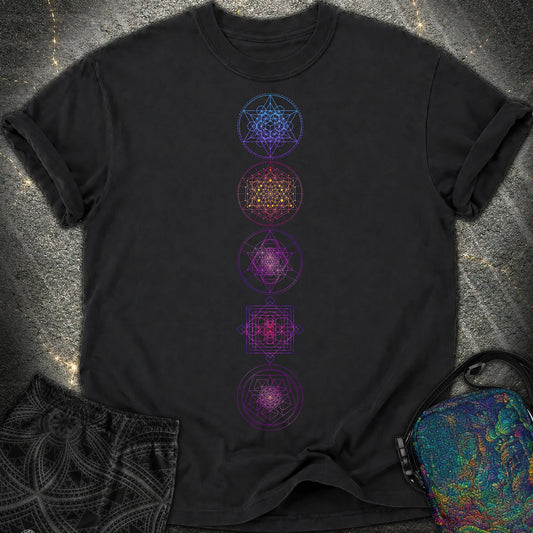 Sacred Geometry T-Shirt - Sacred Geometry Comfort T-Shirt - Black