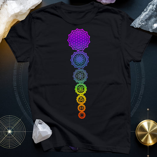 Flower Of Life Chakras T-Shirt