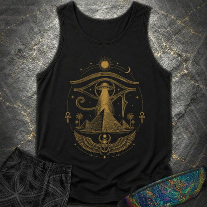 Ancient Eye Over the Pyramids - Ancient Eye Over the Pyramids Comfort Tank Top - Black