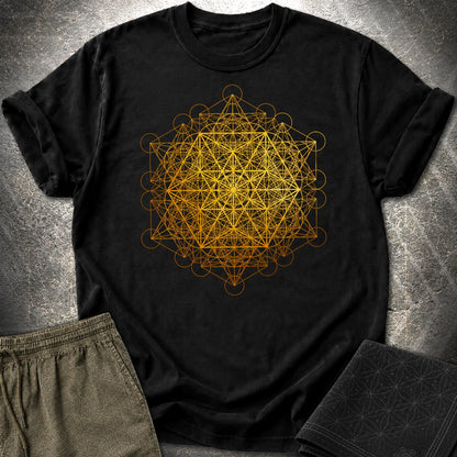 Metatron Vector Equilibrium T-Shirt - Metatron Vector Equilibrium T-Shirt - Black