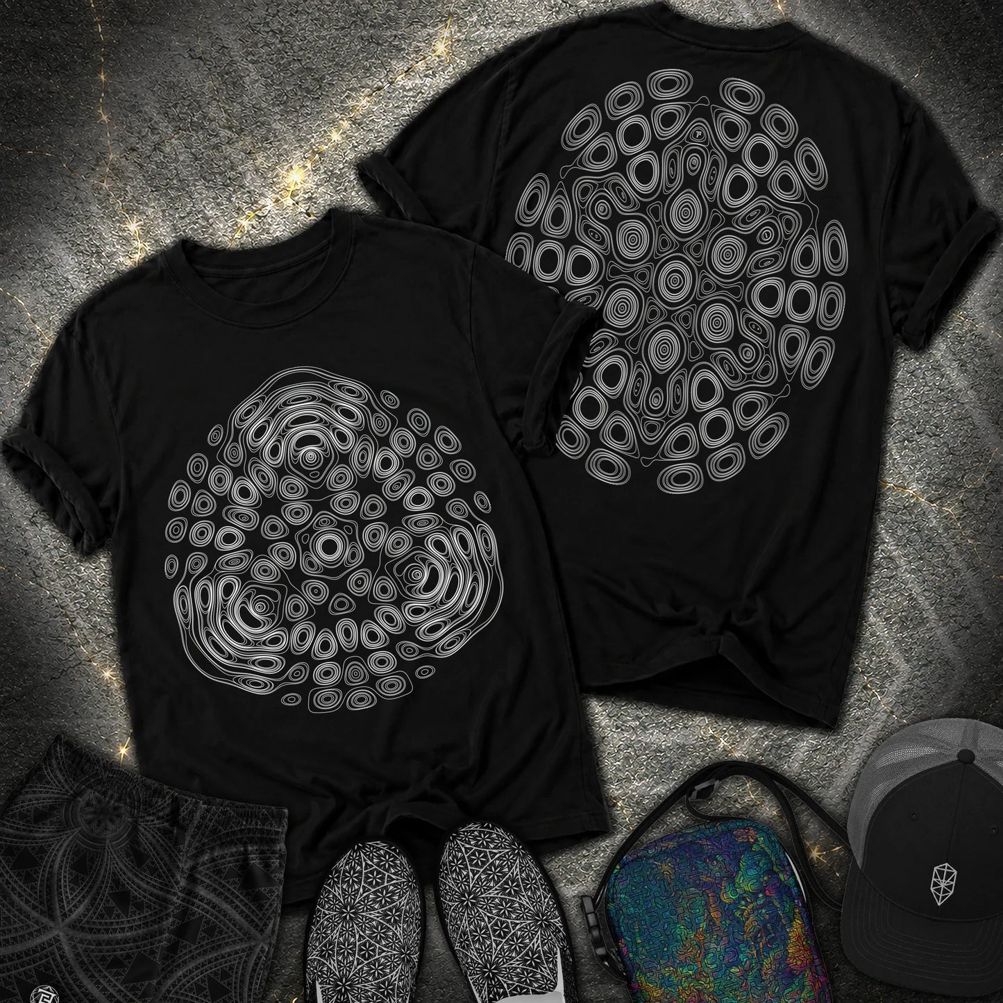 The Observers From Beyond 2 Sided T-Shirt - The Observers From Beyond 2 Sided Comfort T-Shirt - Black