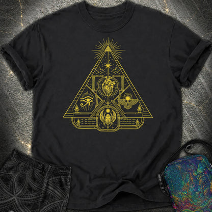 Mystic Pyramid of the Sacred Heart - Mystic Pyramid of the Sacred Heart Comfort T-Shirt - Black