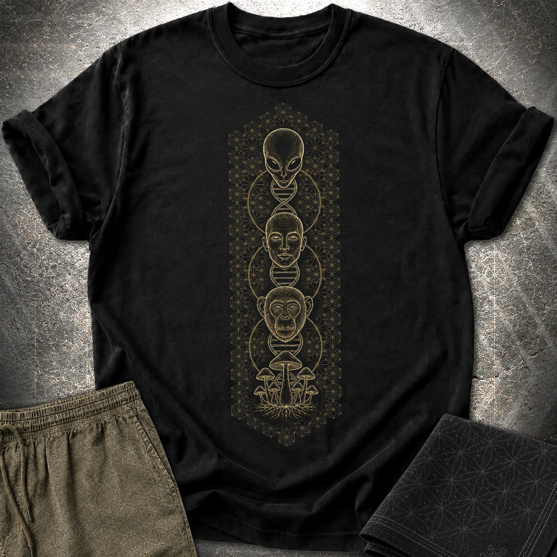 Alien Evolution T-Shirt - Alien Evolution T-Shirt - Black