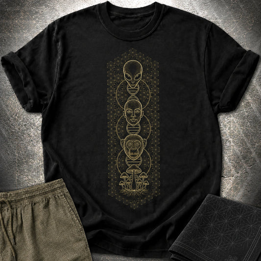 Alien Evolution T-Shirt - Alien Evolution T-Shirt - Black