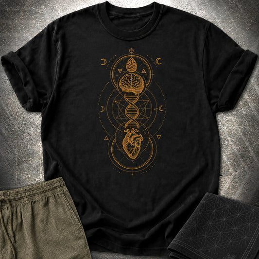 Heart Mind Source in Motion T-Shirt - Heart Mind Source in Motion T-Shirt - Black