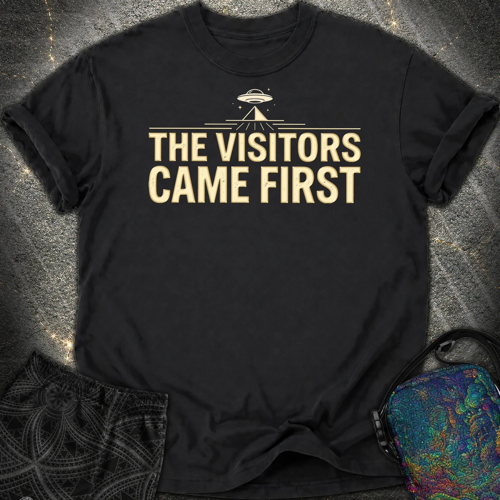 The Visittors Come First - The Visittors Come First Comfort T-Shirt - Black