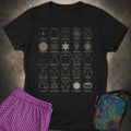 Sacred Geometry Figures Womens T-Shirt