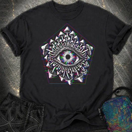 Third Eye Mushroom Comfort T-Shirt - Third Eye Mushroom Comfort T-Shirt - Black