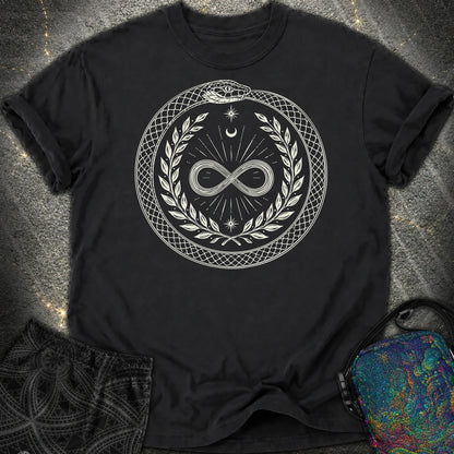 888 Ouroboros Infinity Comfort T-Shirt - 888 Ouroboros Infinity Comfort T-Shirt - Black