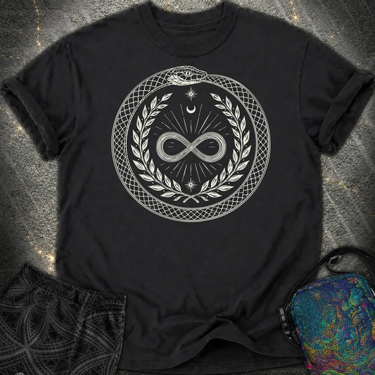888 Ouroboros Infinity Comfort T-Shirt - 888 Ouroboros Infinity Comfort T-Shirt - Black