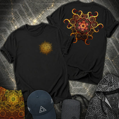 Organic Metatron 2 Sided T-Shirt - Organic Metatron 2 Sided T-Shirt - Black
