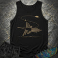 Nazca Bird and Flying Saucer Comfort Tank Top