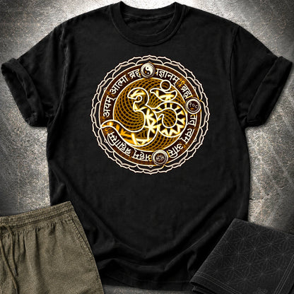 Ohm Sacred Sanskrit T-Shirt - Ohm Sacred Sanskrit T-Shirt - Black
