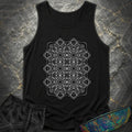 Monochrome Geometric Nexus Comfort Tank Top