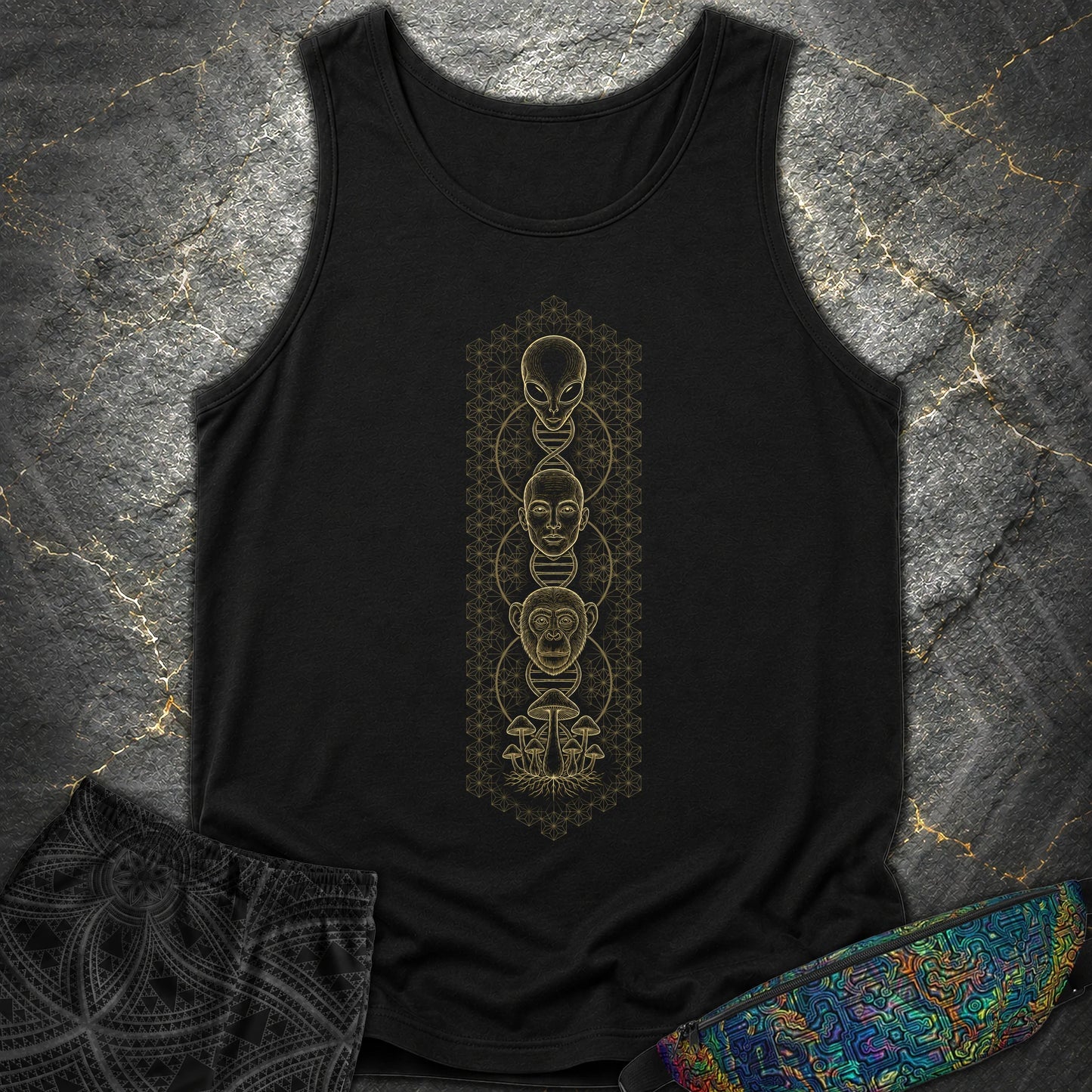 Alien Evolution Comfort Tank - Alien Evolution Comfort Tank - Black