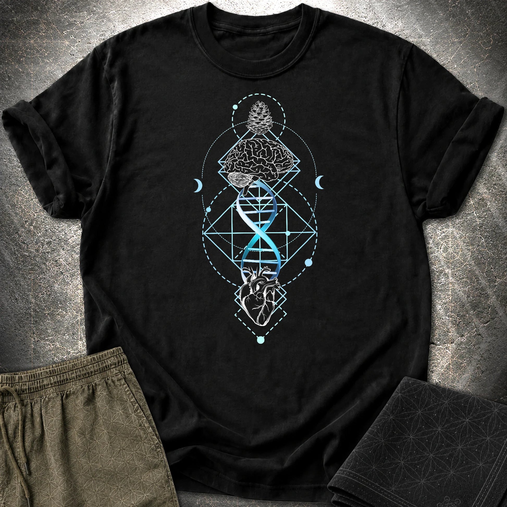 Brain Heart Coherence T-Shirt - Brain Heart Coherence T-Shirt - Black