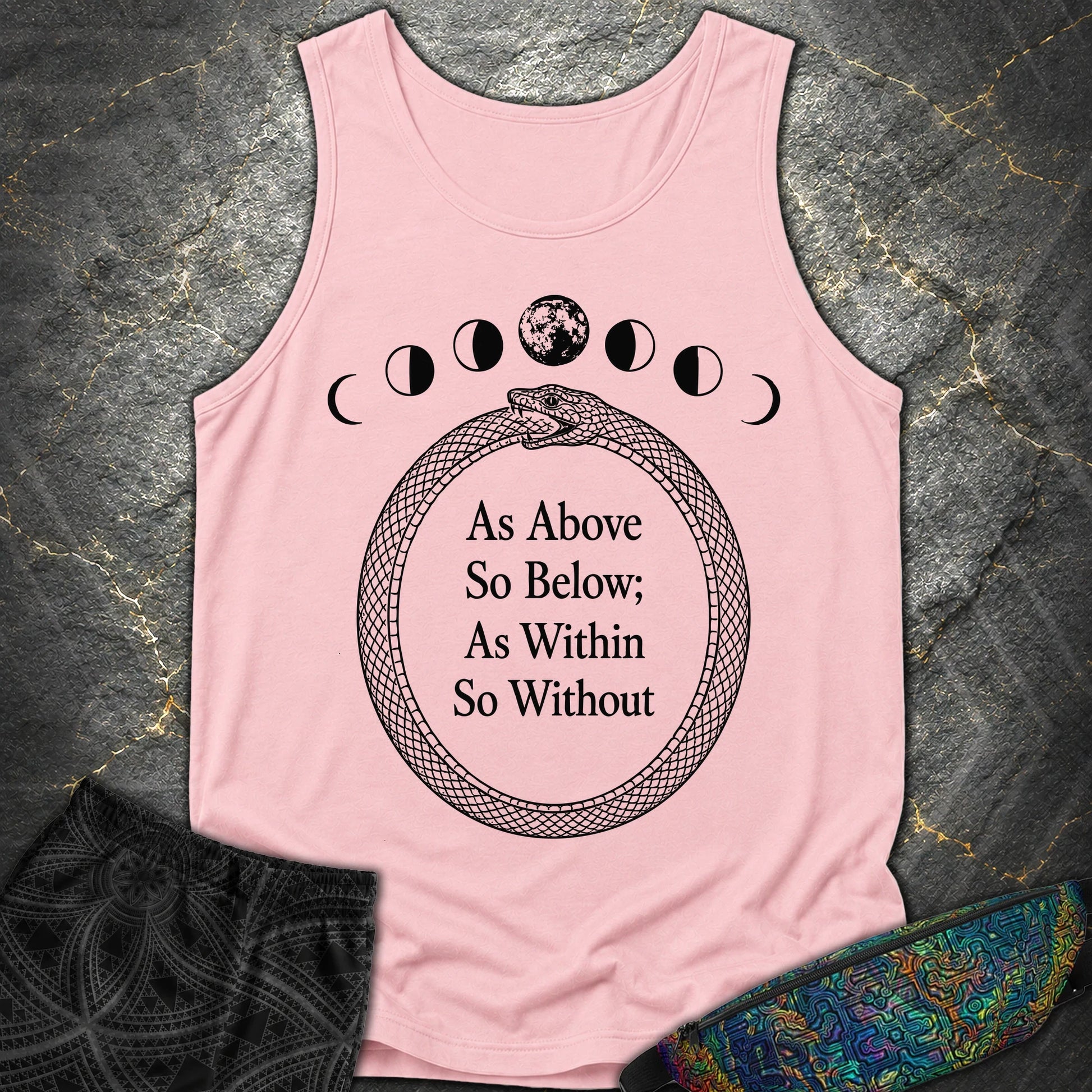 As Above So Below Ouroboros - As Above So Below Ouroboros Comfort Tank Top - Blossom