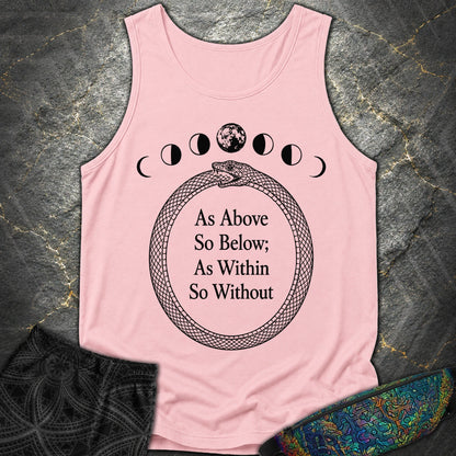 As Above So Below Ouroboros - As Above So Below Ouroboros Comfort Tank Top - Blossom