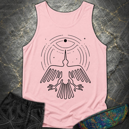 Geoglif Ptaka Biale - Geoglif Ptaka Biale Comfort Tank Top - Blossom