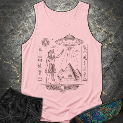 Pharaoh Beneath the Star Vessel - Pharaoh Beneath the Star Vessel Comfort Tank Top - Blossom