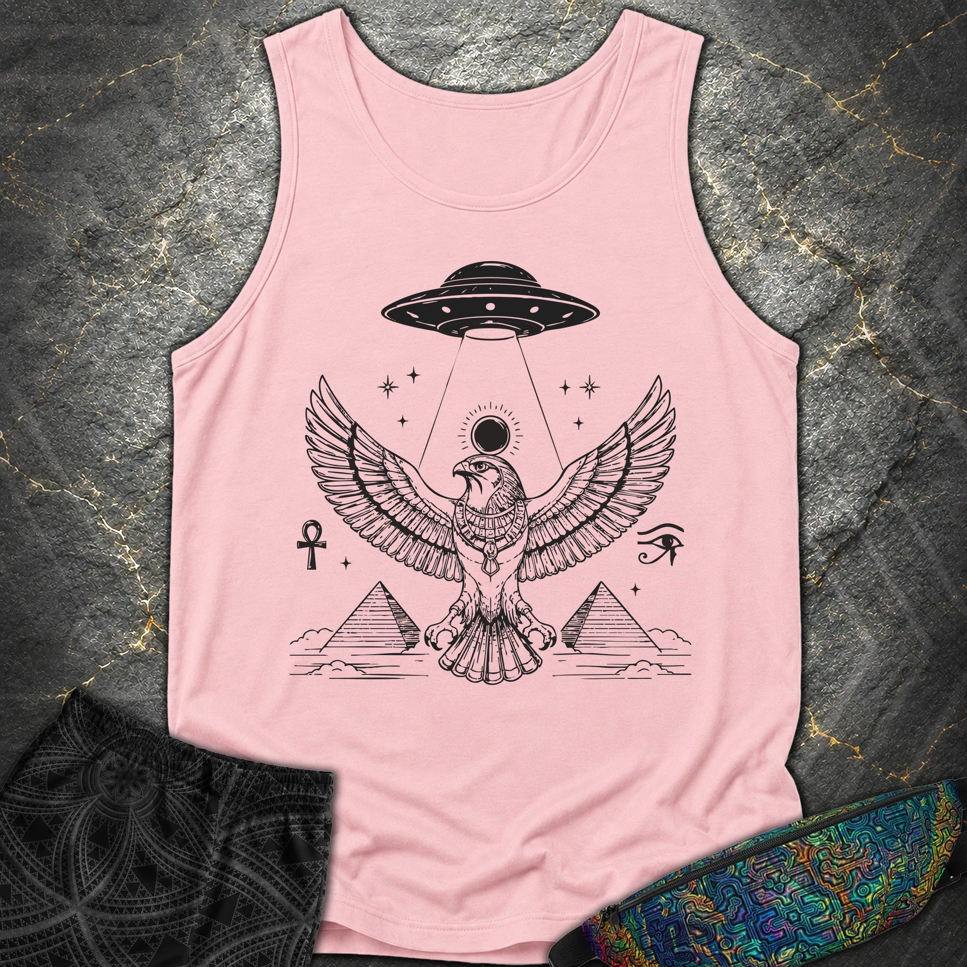 Shadow Falcon Under Alien Light - Shadow Falcon Under Alien Light Comfort Tank Top - Blossom
