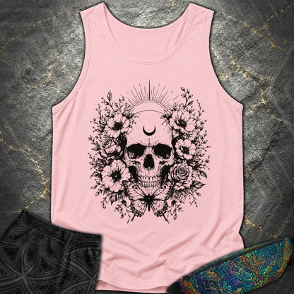 Moon Phases Moth - Moon Phases Moth Comfort Tank Top - Blossom