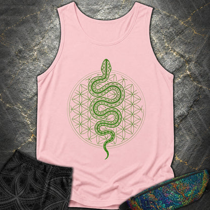 Flower of Life Serpent Comfort Tank Top - Flower of Life Serpent Comfort Tank Top - Blossom