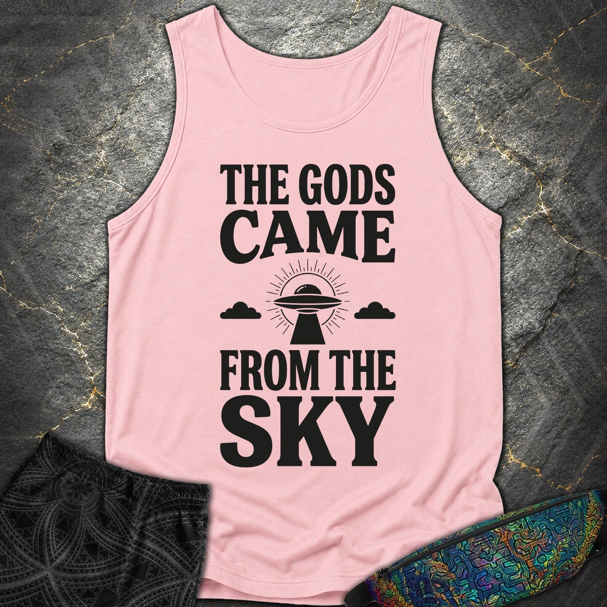 The Gods Come Ciemne - The Gods Come Ciemne Comfort Tank Top - Blossom