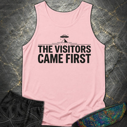The Visittors Come First Czarne - The Visittors Come First Czarne Comfort Tank Top - Blossom