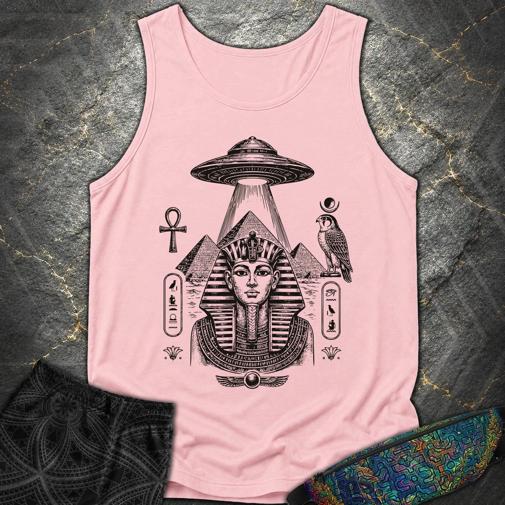 Pharaoh Under the Alien Light - Pharaoh Under the Alien Light Comfort Tank Top - Blossom