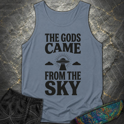 The Gods Come Ciemne - The Gods Come Ciemne Comfort Tank Top - Blue Jean