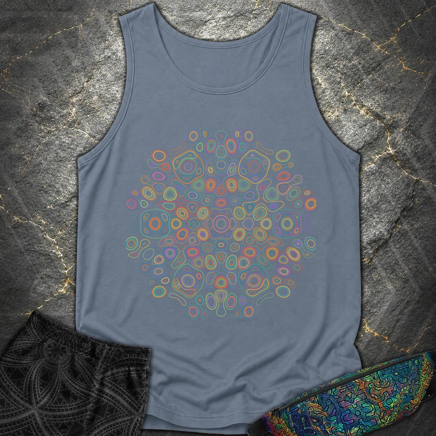 Frequency Of Color - Frequency Of Color Comfort Tank Top - Blue Jean