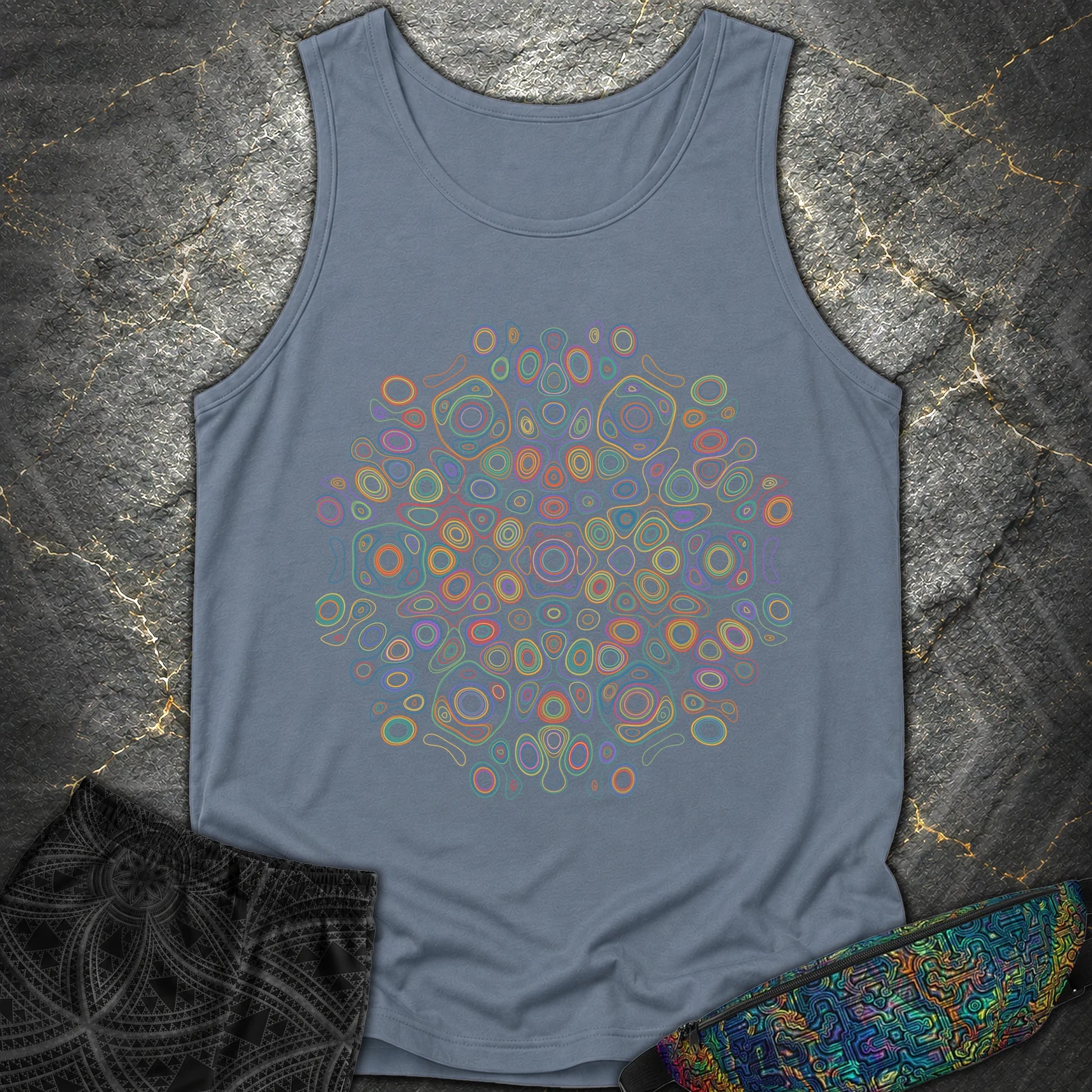 Frequency Of Color - Frequency Of Color Comfort Tank Top - Blue Jean