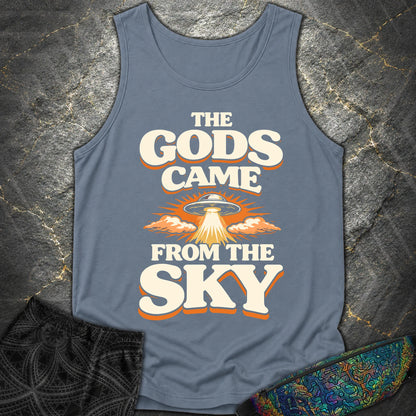 The Gods Came From Sky - The Gods Came From Sky Comfort Tank Top - Blue Jean