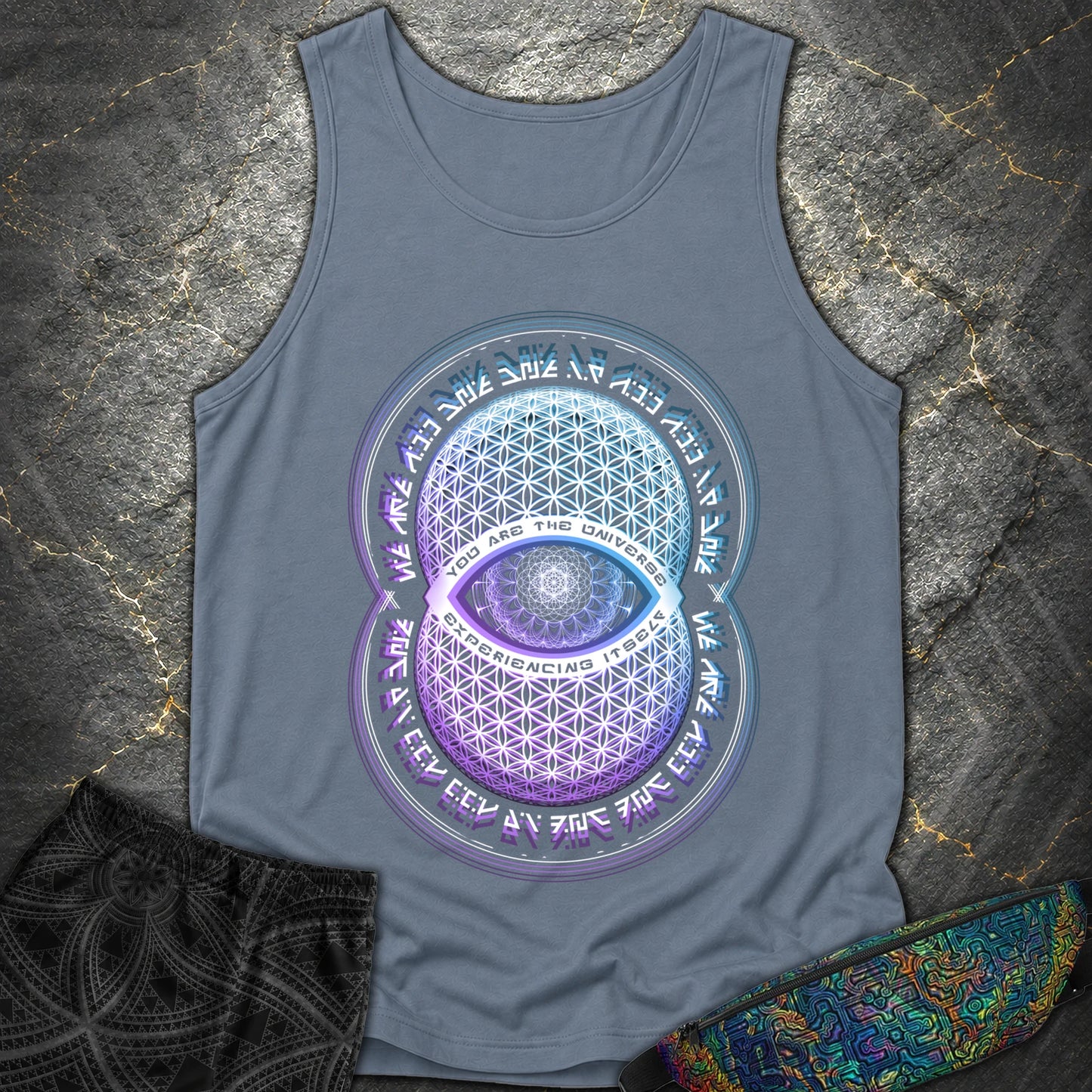 Alan Watts You Are The Universe T-Shirt - Alan Watts You Are The Universe Comfort Tank Top - Blue Jean