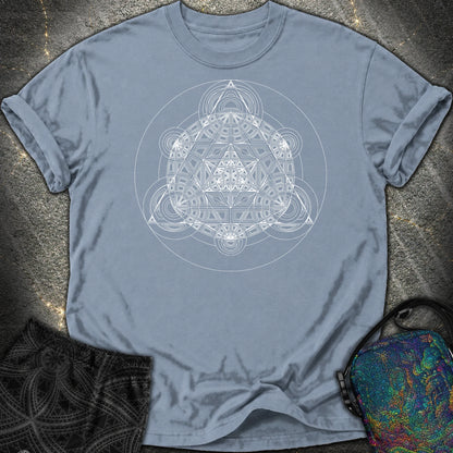 Sacred Mosaic Comfort T-Shirt - Sacred Mosaic Comfort T-Shirt - Blue Jean