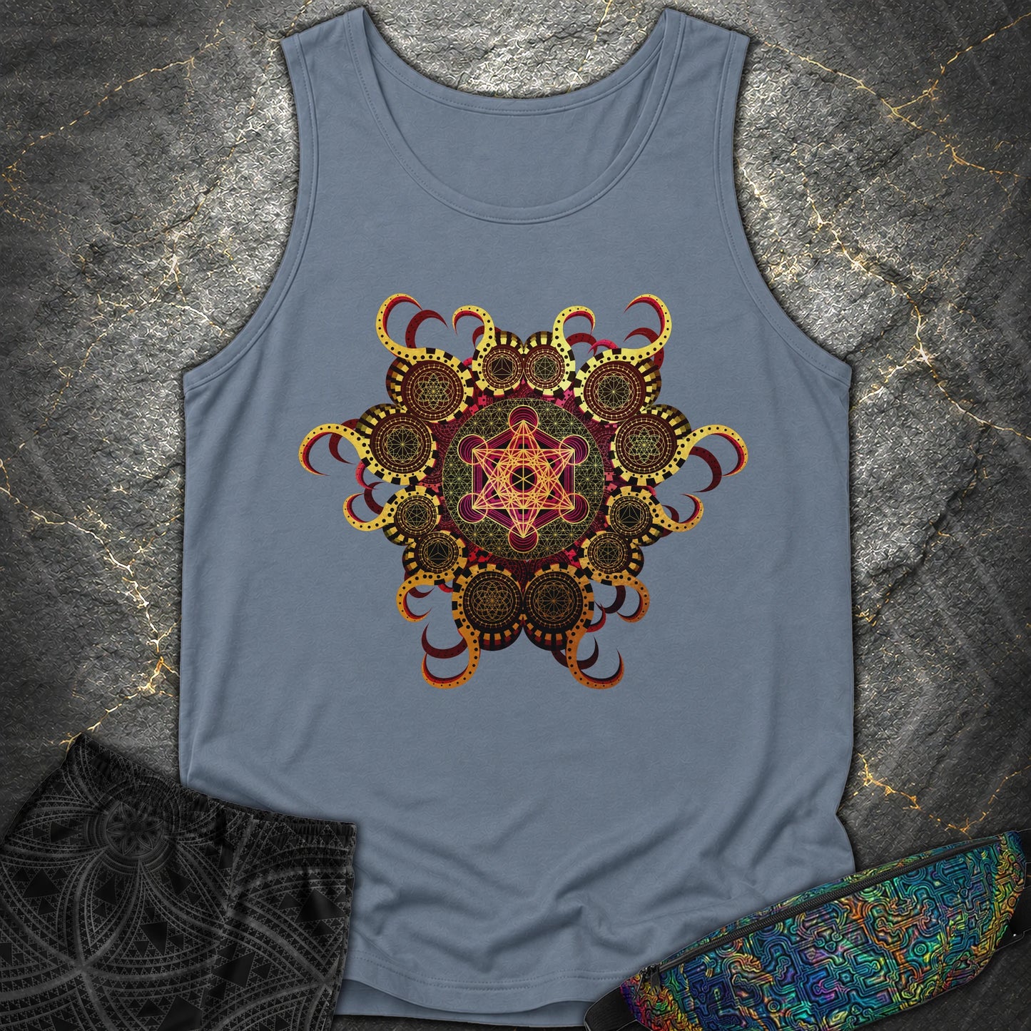 Organic Metatron - Organic Metatron Tank Top - Blue Jean