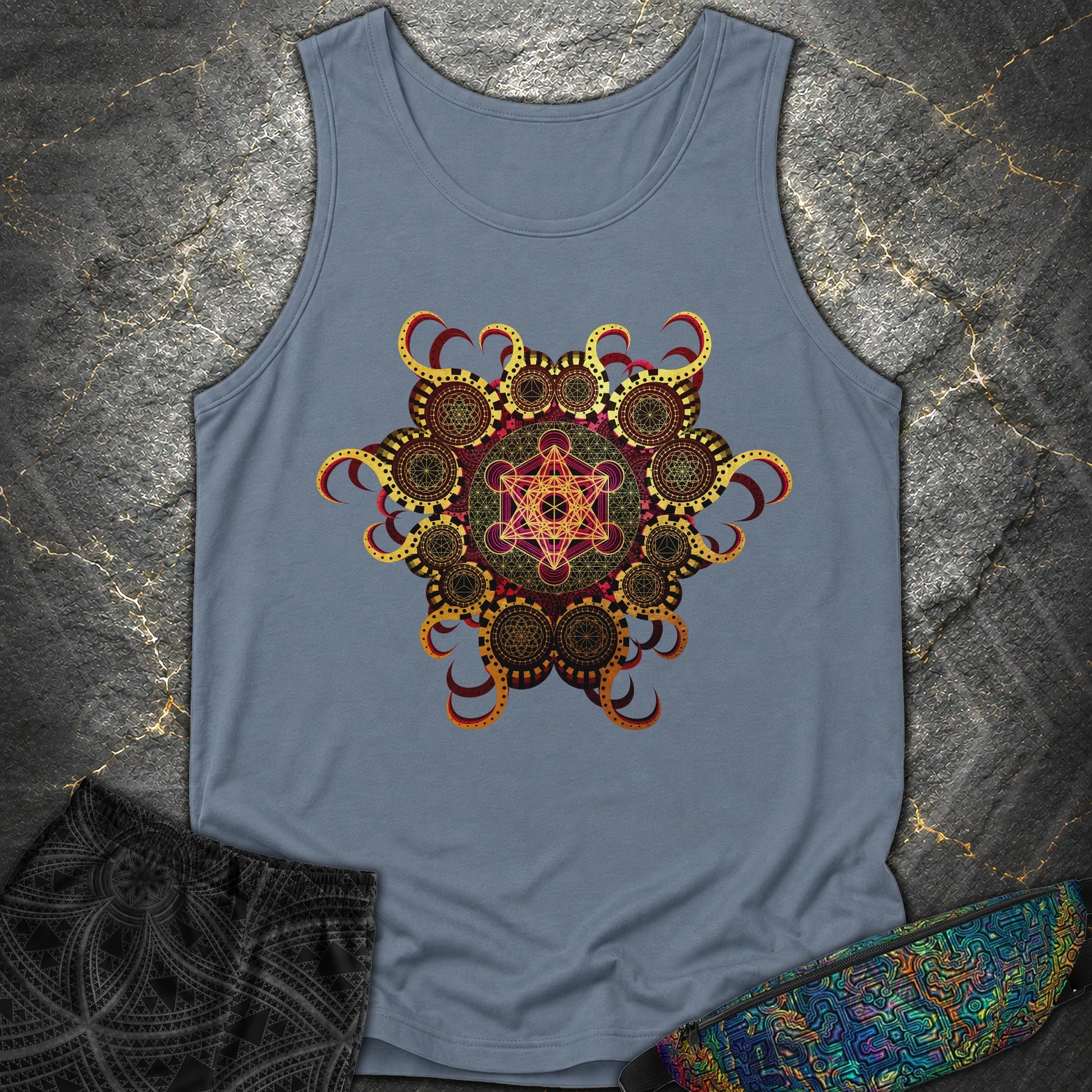 Organic Metatron - Organic Metatron Tank Top - Blue Jean