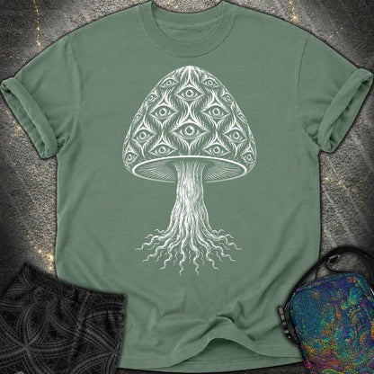 All-Seeing Mushroom - All-Seeing Mushroom Comfort T-Shirt - Blue Spruce