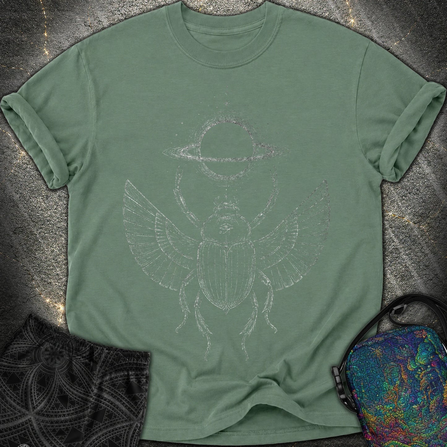 Void Scarab - Void Scarab Comfort T-Shirt - Blue Spruce