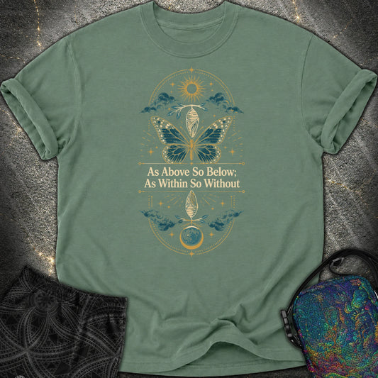 As Above So Below Transformation - As Above So Below Transformation Comfort T-Shirt - Blue Spruce