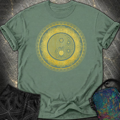 Yin Yang Gold Comfort T-Shirt - Yin Yang Gold Comfort T-Shirt - Blue Spruce