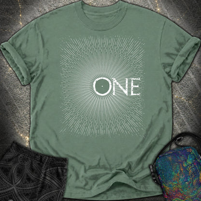 We Are All One Comfort T-Shirt - We Are All One Comfort T-Shirt - Blue Spruce