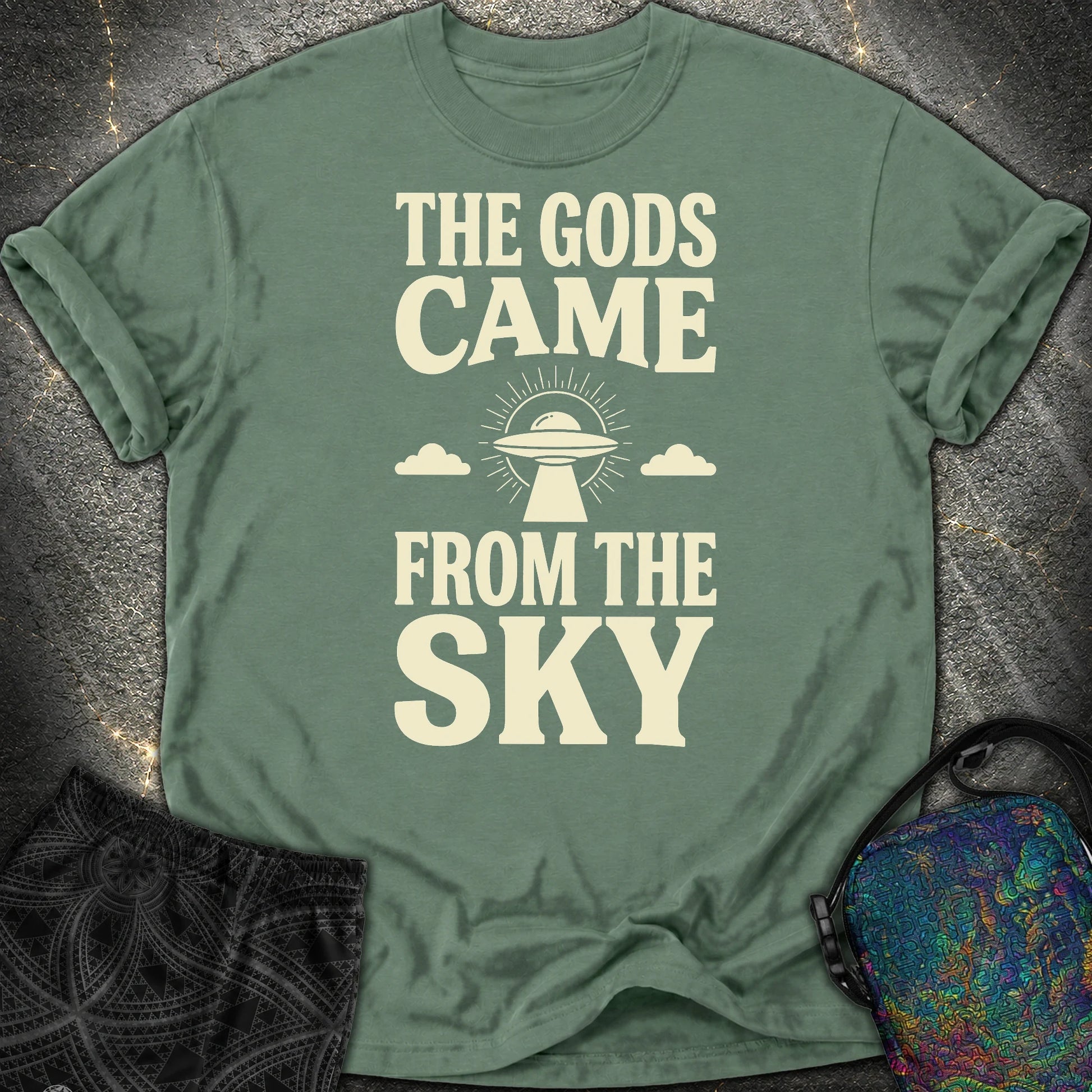 The Gods Come - The Gods Come Comfort T-Shirt - Blue Spruce