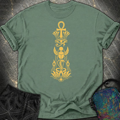 Sacred Symbols of Eternal Life - Sacred Symbols of Eternal Life Comfort T-Shirt - Blue Spruce