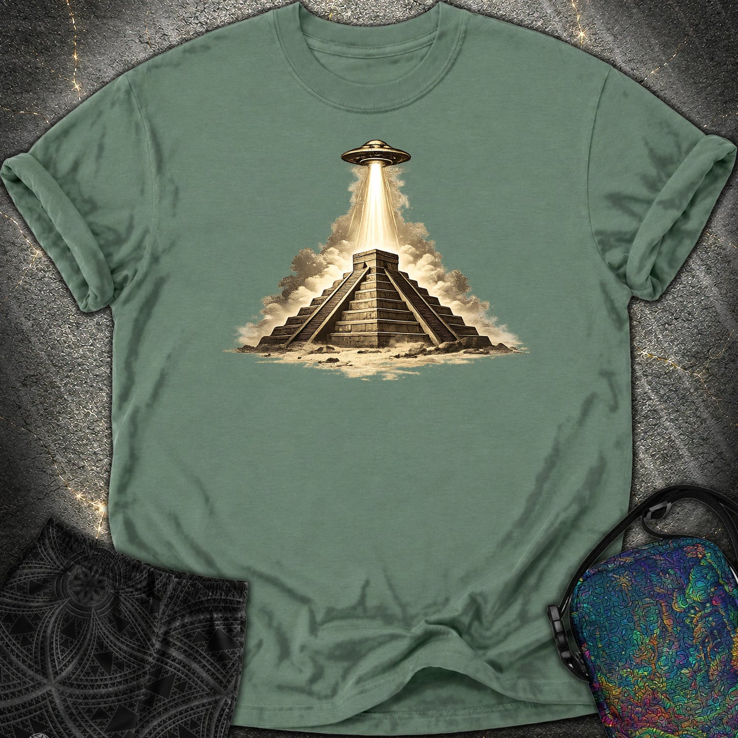Piramida Majów - Piramida Majów Comfort T-Shirt - Blue Spruce