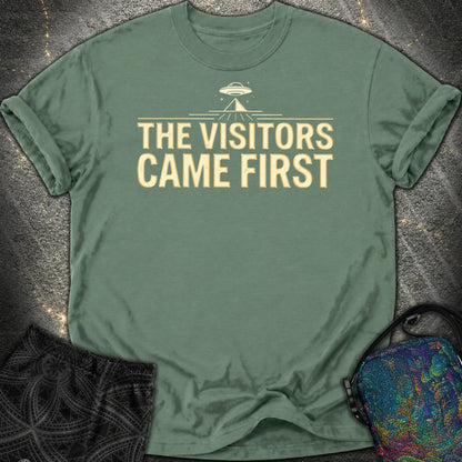 The Visittors Come First - The Visittors Come First Comfort T-Shirt - Blue Spruce