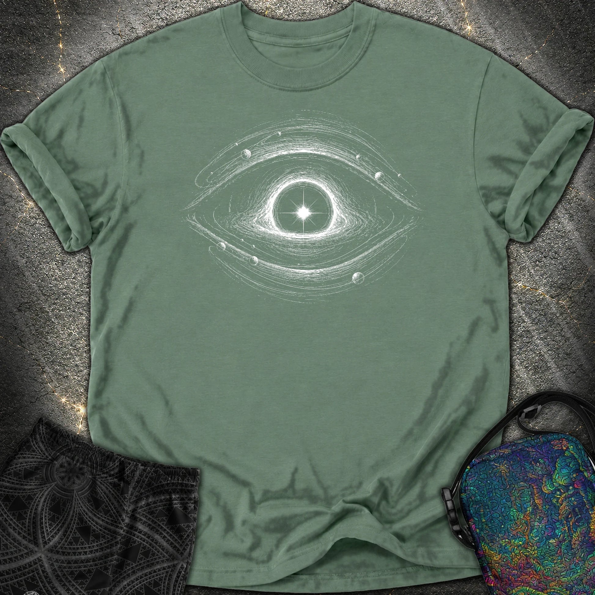 Eye Of The Void Comfort T-Shirt - Eye Of The Void Comfort T-Shirt - Blue Spruce