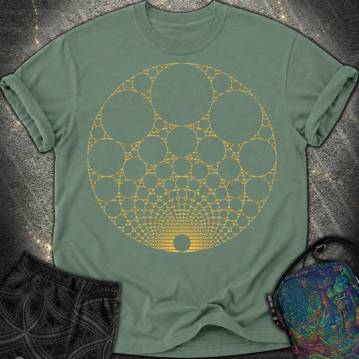 Apollonian Gasket T-Shirt - Apollonian Gasket Comfort T-Shirt - Blue Spruce