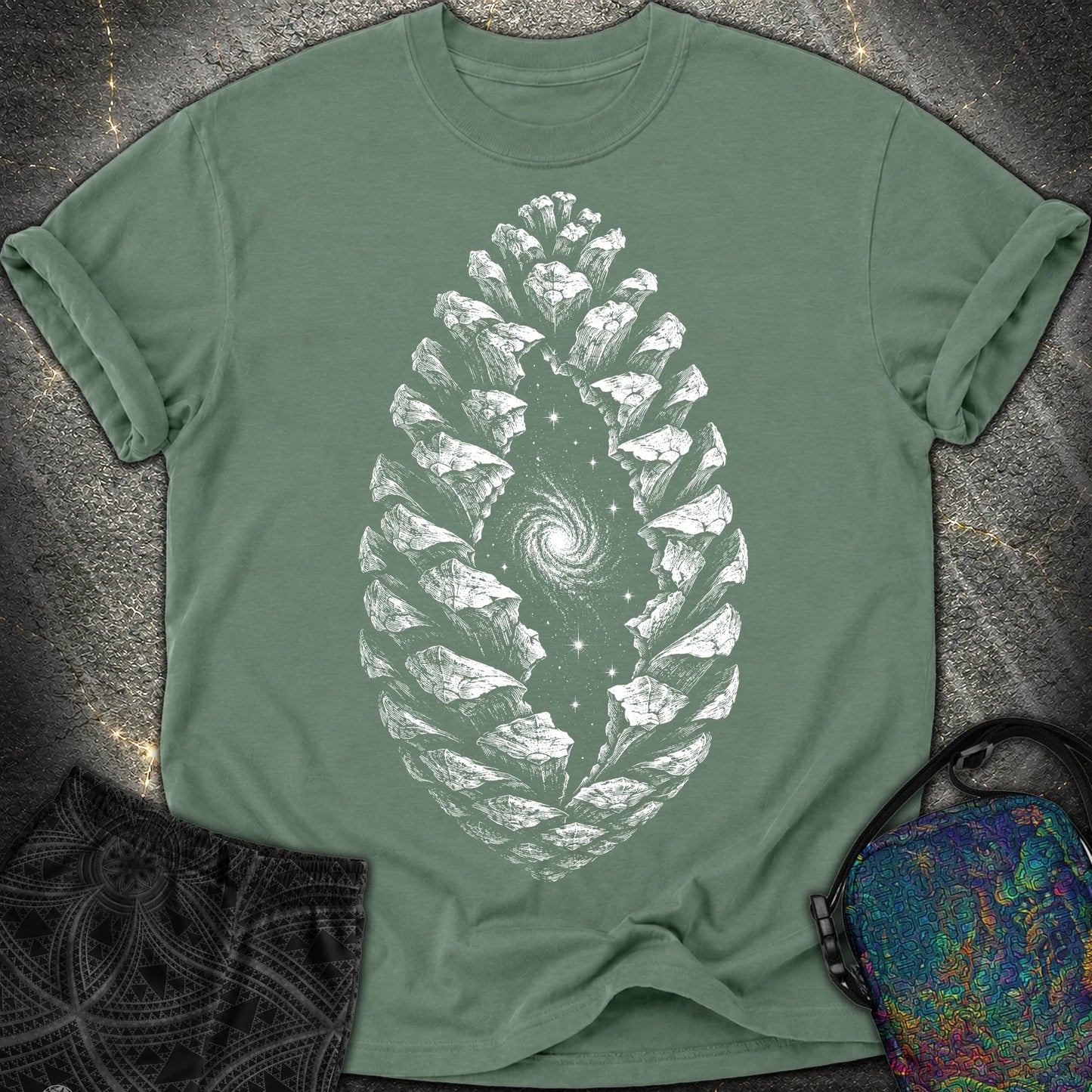 Seed of the Infinite - Seed of the Infinite Comfort T-Shirt - Blue Spruce